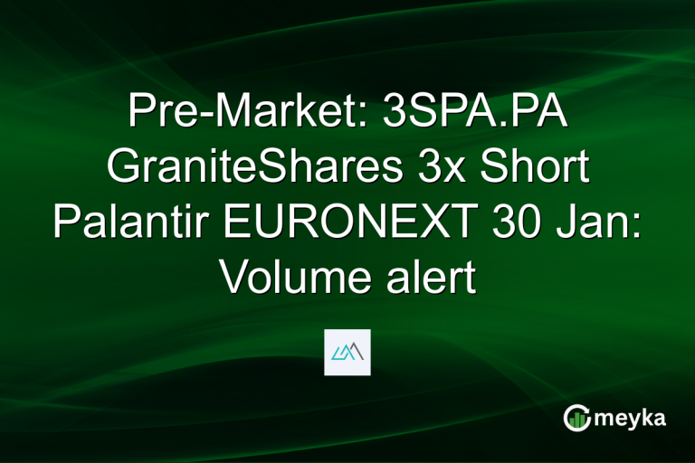 Pre-Market: 3SPA.PA GraniteShares 3x Short Palantir EURONEXT 30 Jan: Volume alert