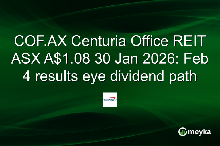 COF.AX Centuria Office REIT ASX A$1.08 30 Jan 2026: Feb 4 results eye dividend path