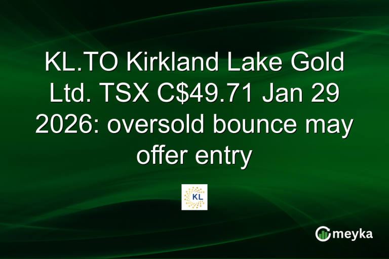 KL.TO Kirkland Lake Gold Ltd. TSX C$49.71 Jan 29 2026: oversold bounce may offer entry