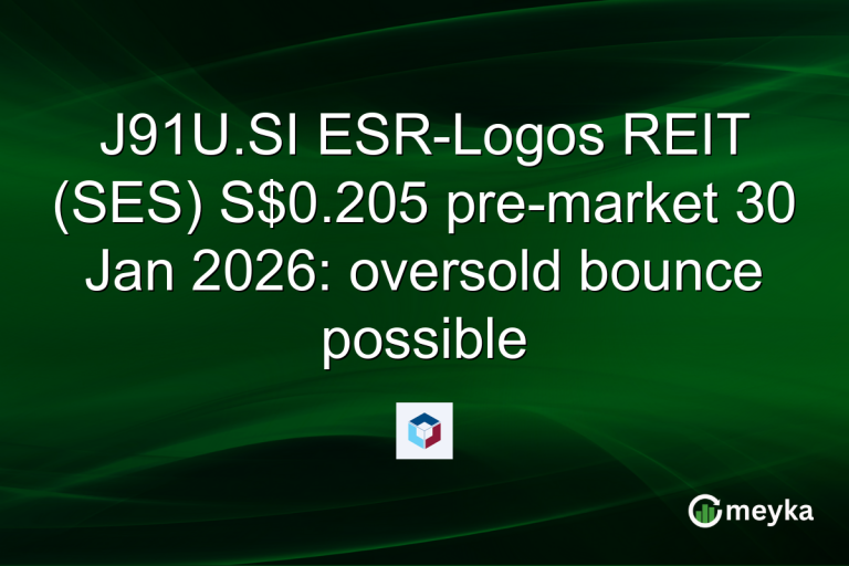 J91U.SI ESR-Logos REIT (SES) S$0.205 pre-market 30 Jan 2026: oversold bounce possible