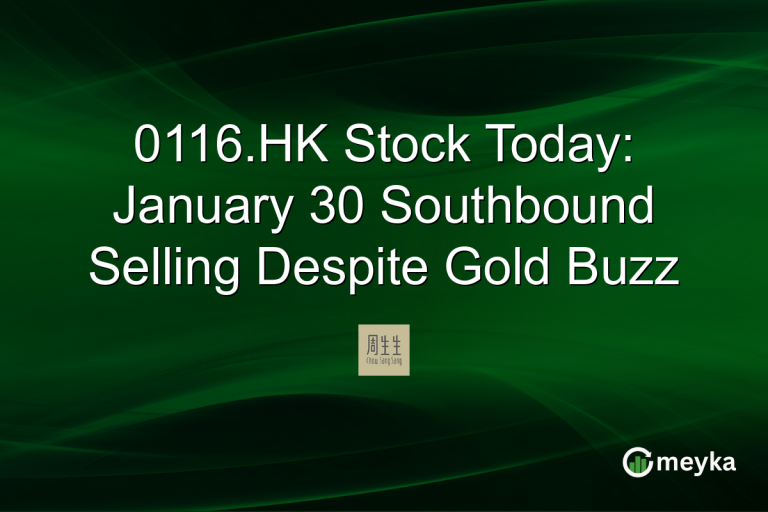 0116.HK Stock Today: January 30 Southbound Selling Despite Gold Buzz