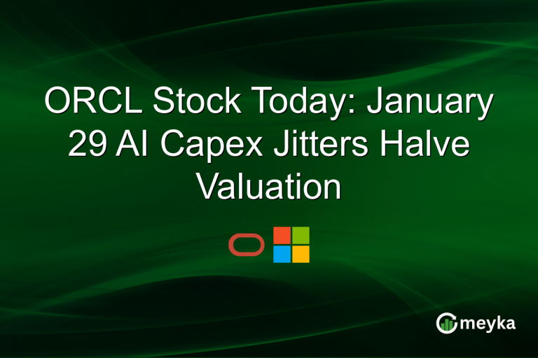 ORCL Stock Today: January 29 AI Capex Jitters Halve Valuation