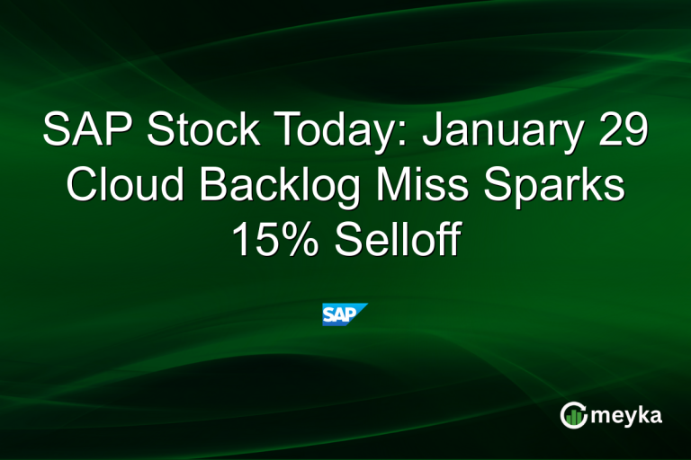 SAP Stock Today: January 29 Cloud Backlog Miss Sparks 15% Selloff