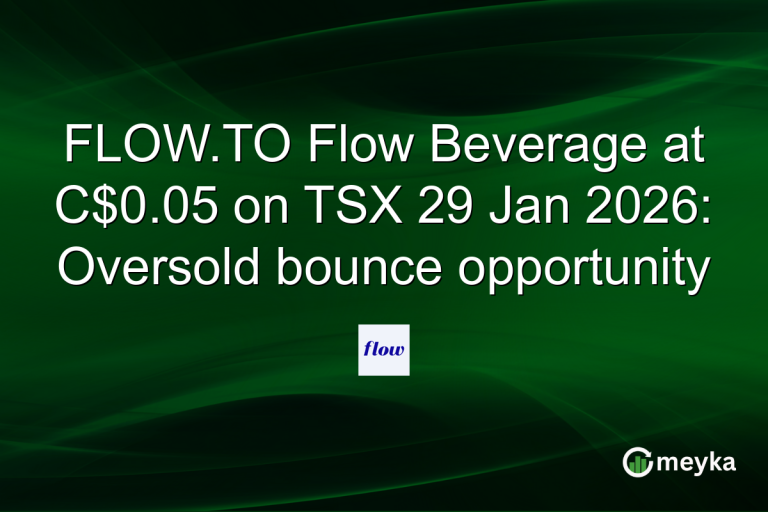 FLOW.TO Flow Beverage at C$0.05 on TSX 29 Jan 2026: Oversold bounce opportunity
