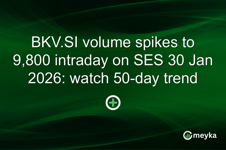 BKV.SI volume spikes to 9,800 intraday on SES 30 Jan 2026: watch 50-day trend