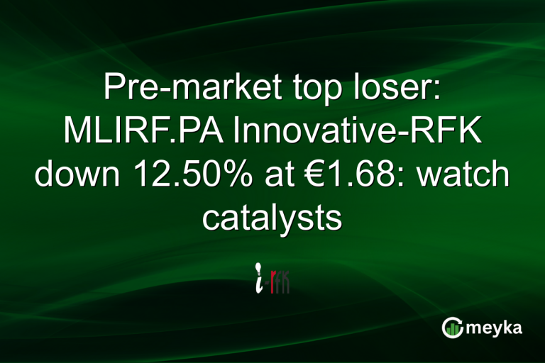 Pre-market top loser: MLIRF.PA Innovative-RFK down 12.50% at €1.68: watch catalysts