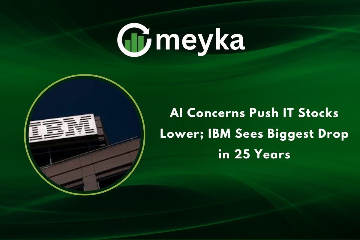 AI Concerns Push IT Stocks Lower; IBM Sees Biggest Drop in 25 Years