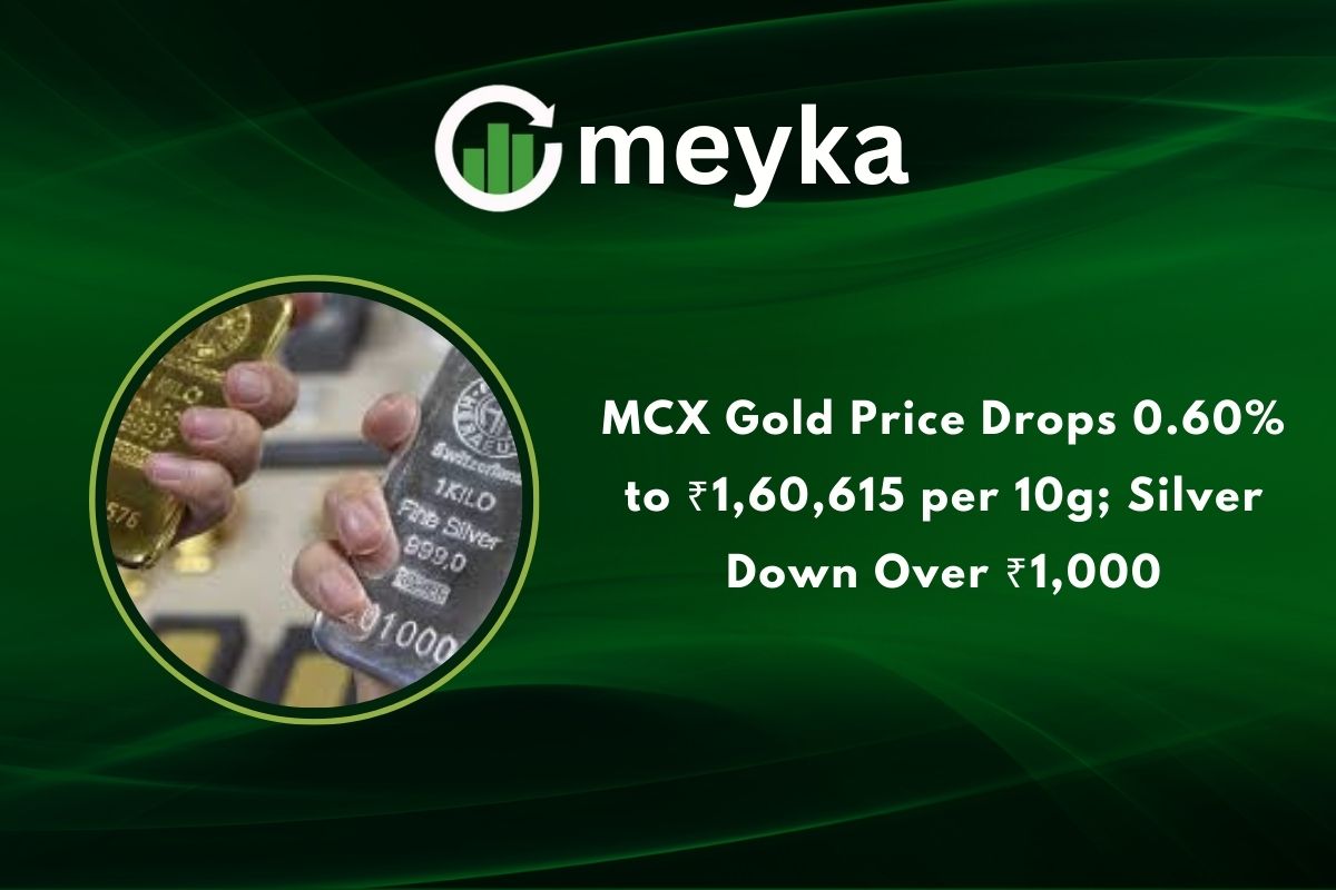 MCX Gold Price Drops 0.60% to ₹1,60,615 per 10g; Silver Down Over ₹1,000