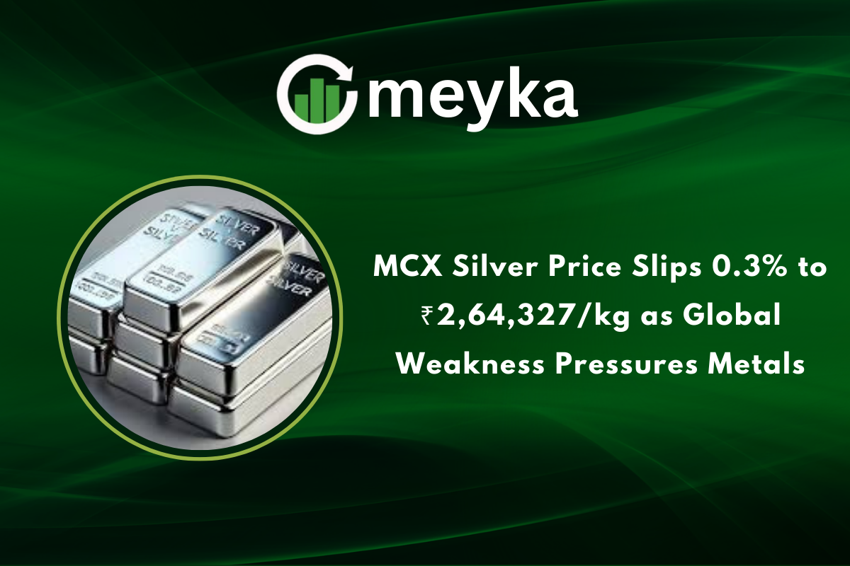 MCX Silver Price Slips 0.3% to ₹2,64,327/kg as Global Weakness Pressures Metals