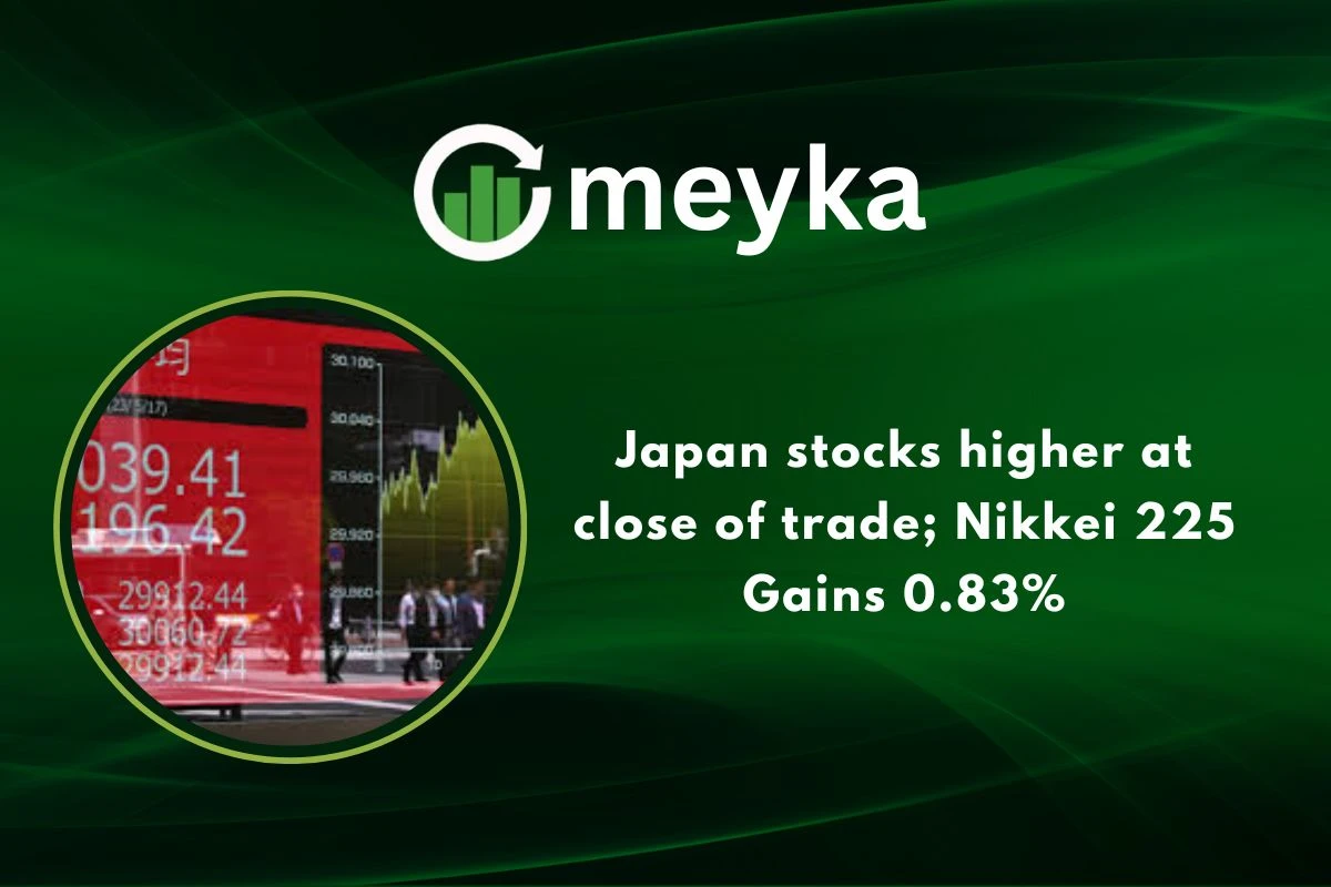 Japan stocks higher at close of trade; Nikkei 225 Gains 0.83%