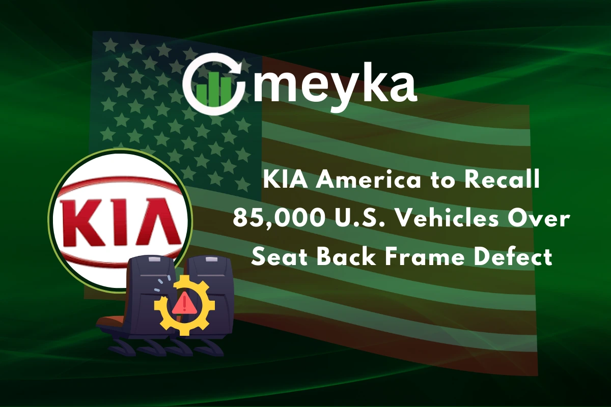 Kia America to Recall 85,000 U.S. Vehicles Over Seat Back Frame Defect