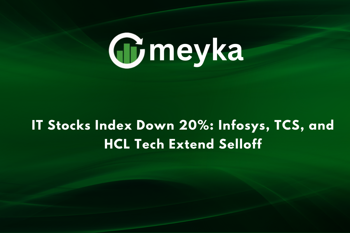 IT Stocks Index Down 20%: Infosys, TCS, and HCL Tech Extend Selloff