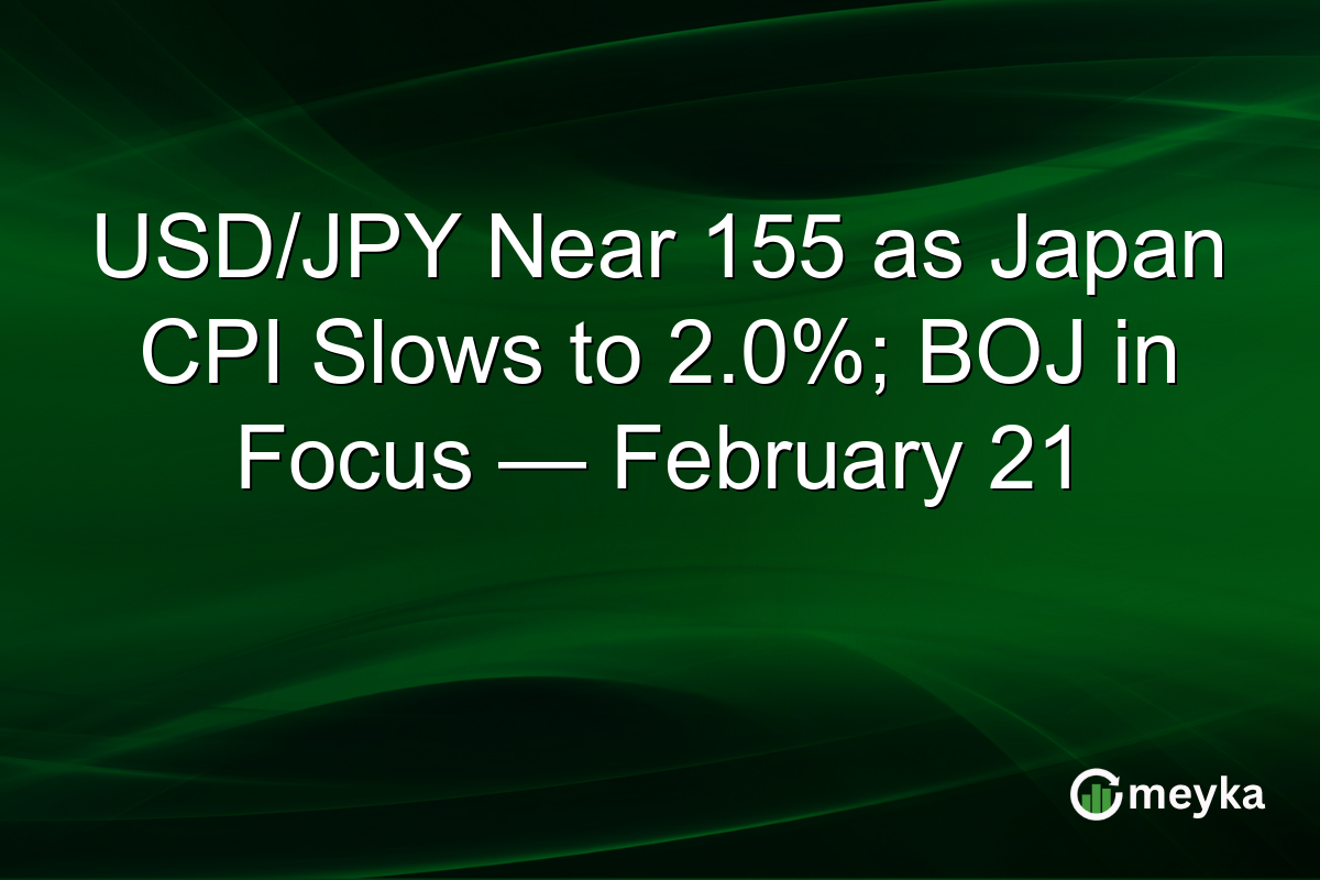 USD/JPY Near 155 as Japan CPI Slows to 2.0%; BOJ in Focus — February 21