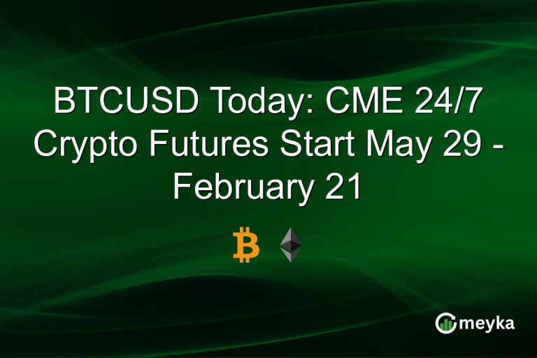 BTCUSD Today: CME 24/7 Crypto Futures Start May 29 - February 21