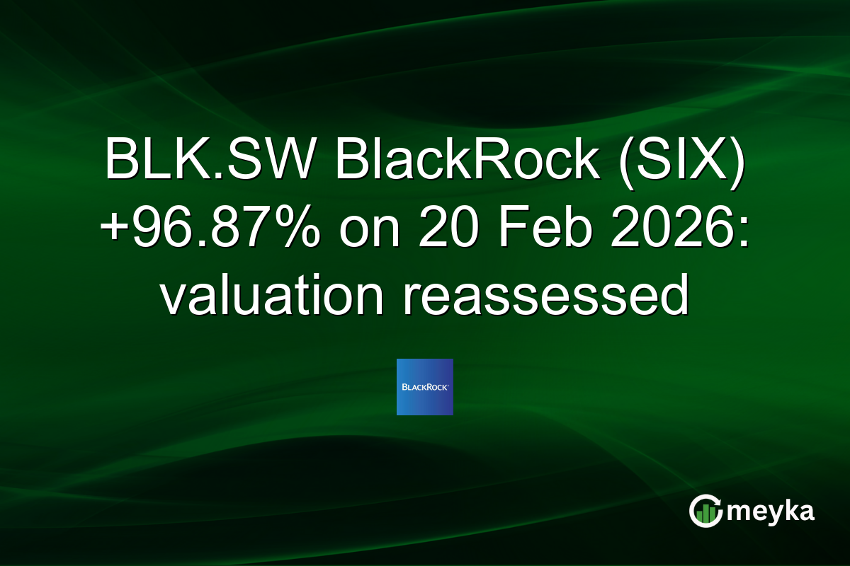 BLK.SW BlackRock (SIX) +96.87% on 20 Feb 2026: valuation reassessed