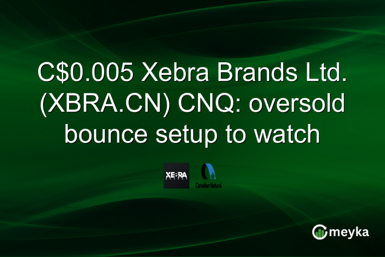 C$0.005 Xebra Brands Ltd. (XBRA.CN) CNQ: oversold bounce setup to watch