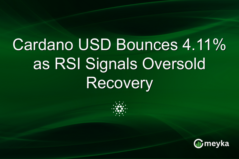 Cardano USD Bounces 4.11% as RSI Signals Oversold Recovery
