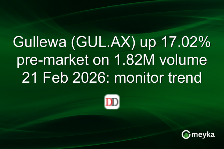 Gullewa (GUL.AX) up 17.02% pre-market on 1.82M volume 21 Feb 2026: monitor trend