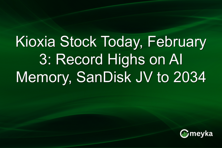 Kioxia Stock Today, February 3: Record Highs on AI Memory, SanDisk JV to 2034