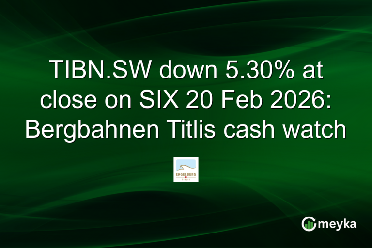 TIBN.SW down 5.30% at close on SIX 20 Feb 2026: Bergbahnen Titlis cash watch