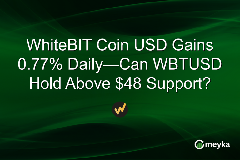 WhiteBIT Coin USD Gains 0.77% Daily—Can WBTUSD Hold Above $48 Support?