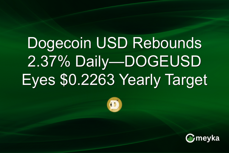 Dogecoin USD Rebounds 2.37% Daily—DOGEUSD Eyes $0.2263 Yearly Target