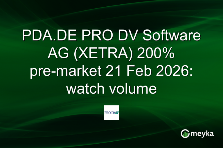 PDA.DE PRO DV Software AG (XETRA) 200% pre-market 21 Feb 2026: watch volume