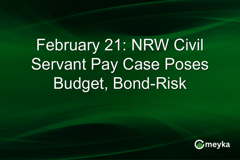 February 21: NRW Civil Servant Pay Case Poses Budget, Bond-Risk