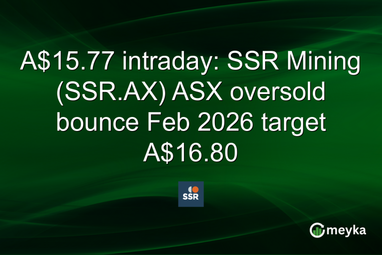 A$15.77 intraday: SSR Mining (SSR.AX) ASX oversold bounce Feb 2026 target A$16.80