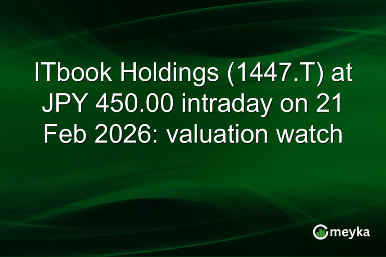 ITbook Holdings (1447.T) at JPY 450.00 intraday on 21 Feb 2026: valuation watch