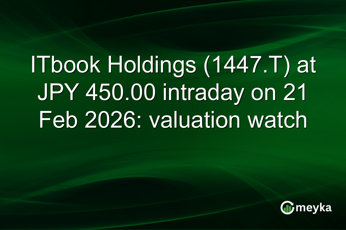 ITbook Holdings (1447.T) at JPY 450.00 intraday on 21 Feb 2026: valuation watch