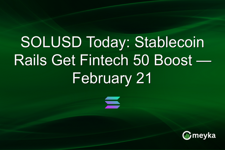 SOLUSD Today: Stablecoin Rails Get Fintech 50 Boost — February 21