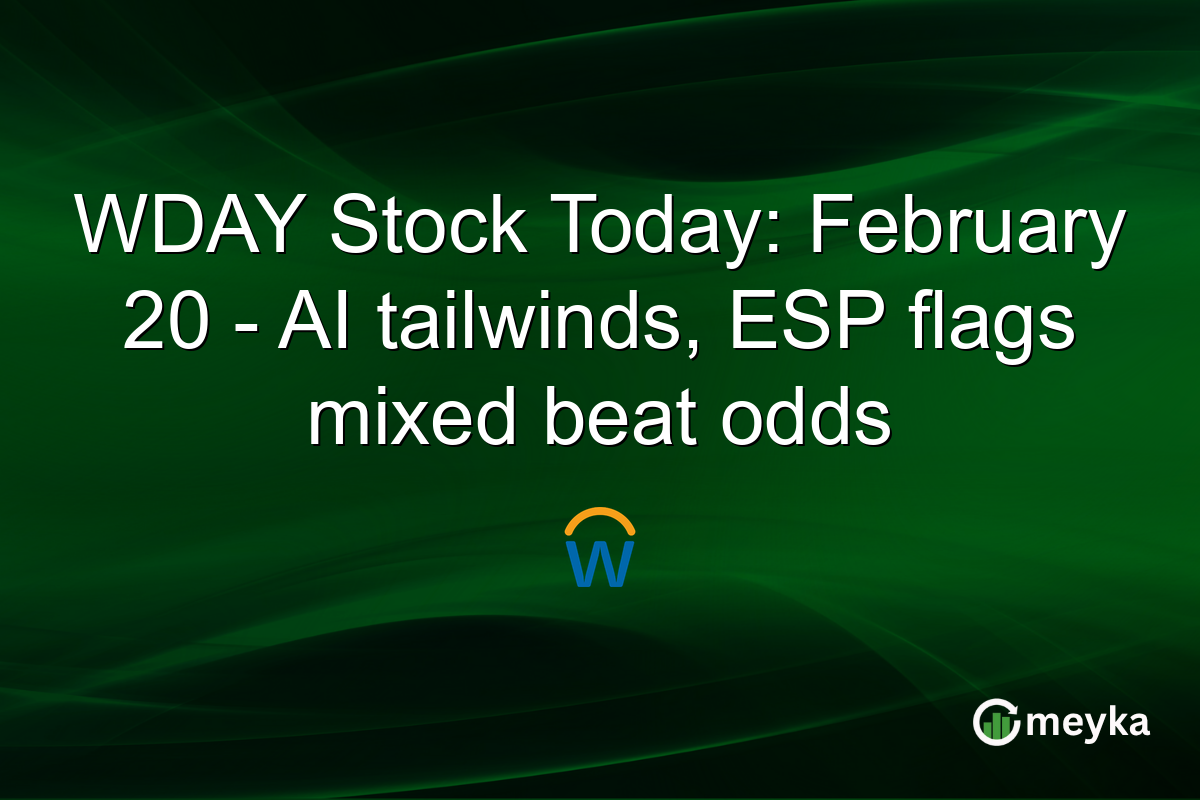 WDAY Stock Today: February 20 - AI tailwinds, ESP flags mixed beat odds