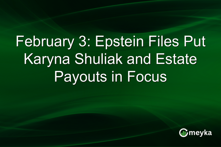February 3: Epstein Files Put Karyna Shuliak and Estate Payouts in Focus