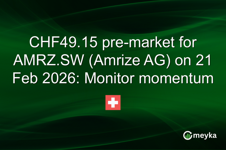 CHF49.15 pre-market for AMRZ.SW (Amrize AG) on 21 Feb 2026: Monitor momentum