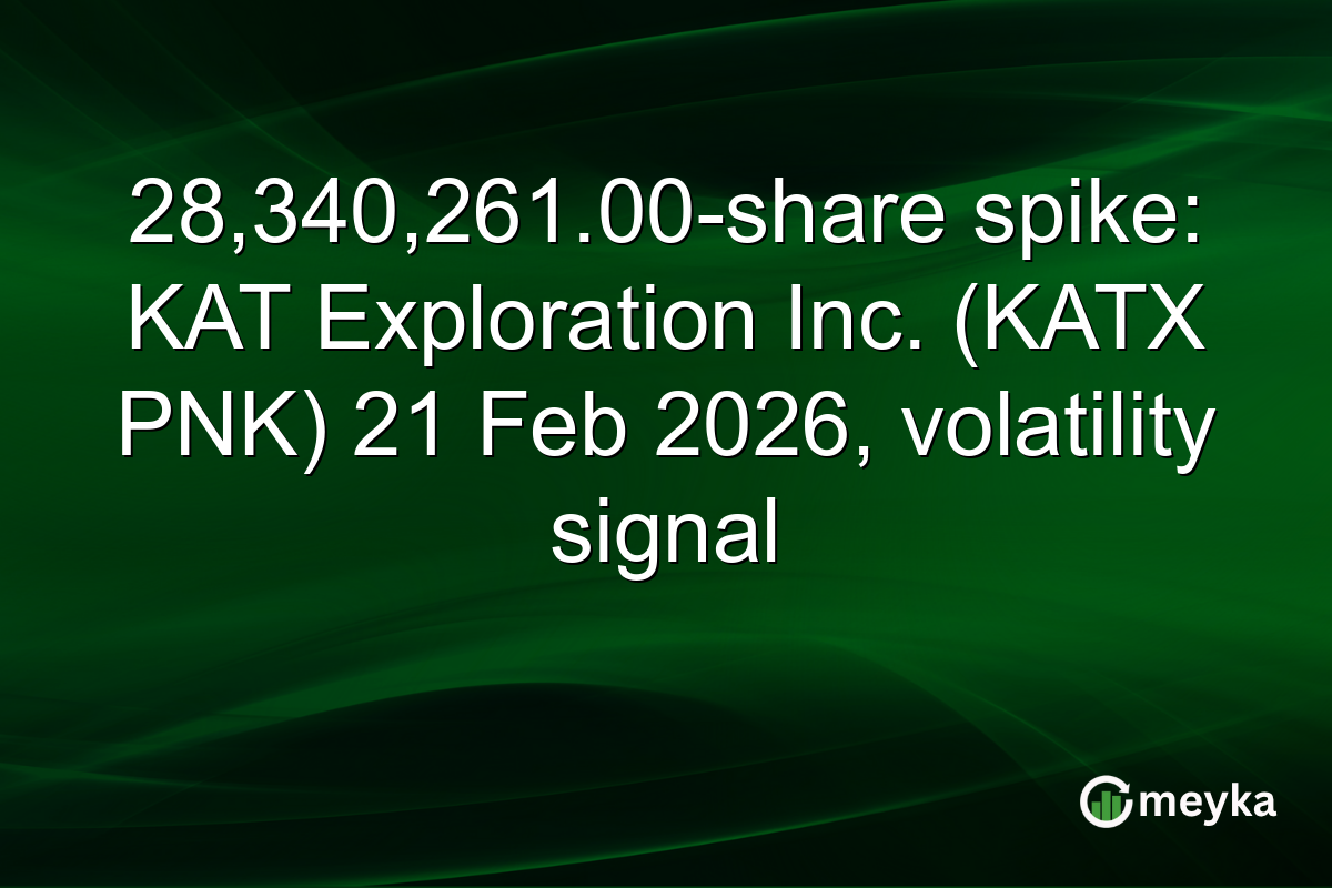 28,340,261.00-share spike: KAT Exploration Inc. (KATX PNK) 21 Feb 2026, volatility signal