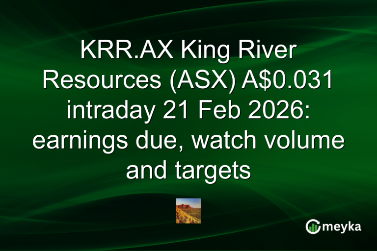 KRR.AX King River Resources (ASX) A$0.031 intraday 21 Feb 2026: earnings due, watch volume and targets