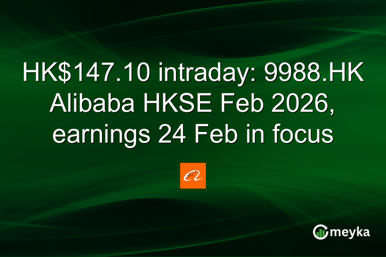 HK$147.10 intraday: 9988.HK Alibaba HKSE Feb 2026, earnings 24 Feb in focus