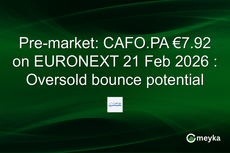 Pre-market: CAFO.PA €7.92 on EURONEXT 21 Feb 2026 : Oversold bounce potential
