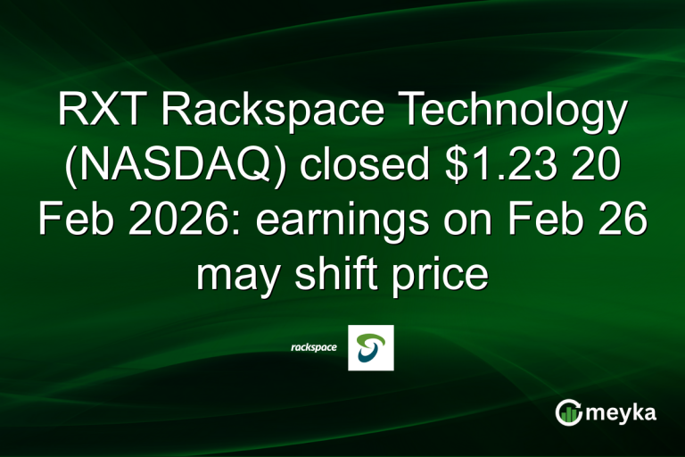 RXT Rackspace Technology (NASDAQ) closed $1.23 20 Feb 2026: earnings on Feb 26 may shift price