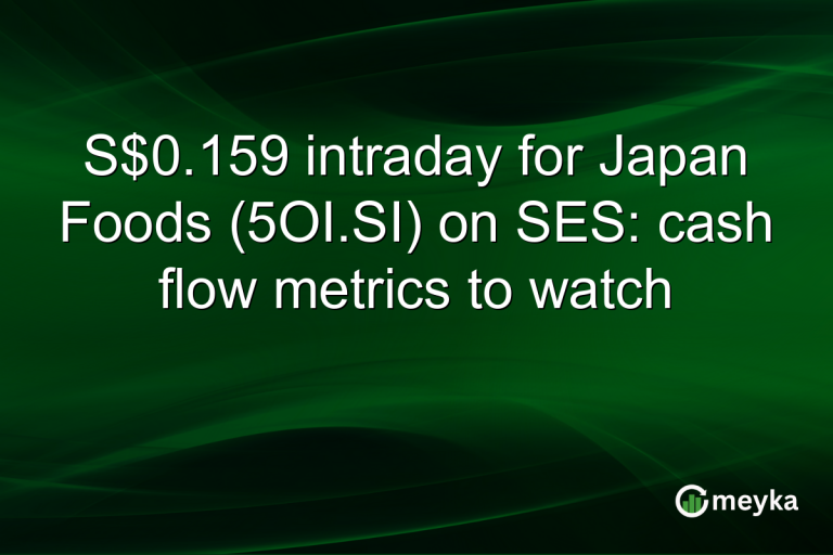 S$0.159 intraday for Japan Foods (5OI.SI) on SES: cash flow metrics to watch