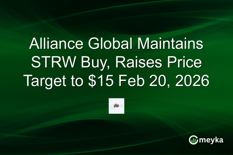 Alliance Global Maintains STRW Buy, Raises Price Target to $15 Feb 20, 2026