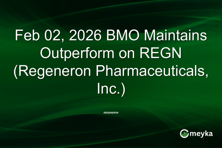 Feb 02, 2026 BMO Maintains Outperform on REGN (Regeneron Pharmaceuticals, Inc.)