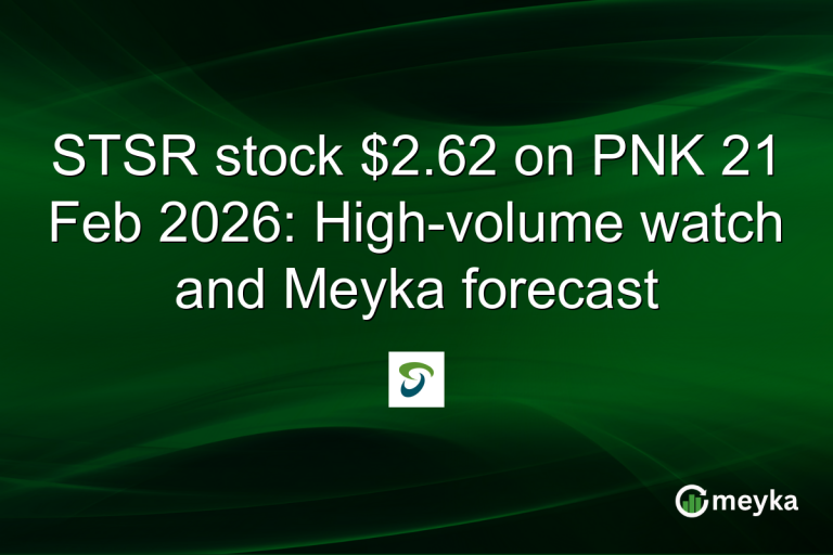 STSR stock $2.62 on PNK 21 Feb 2026: High-volume watch and Meyka forecast