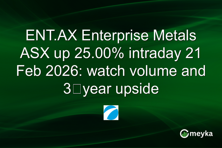 ENT.AX Enterprise Metals ASX up 25.00% intraday 21 Feb 2026: watch volume and 3‑year upside