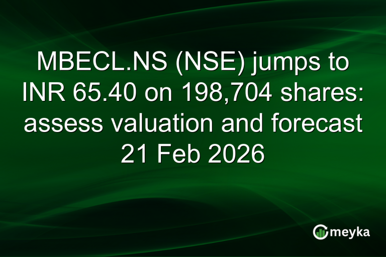 MBECL.NS (NSE) jumps to INR 65.40 on 198,704 shares: assess valuation and forecast 21 Feb 2026