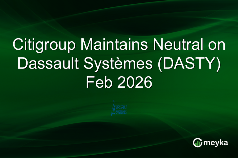 Citigroup Maintains Neutral on Dassault Systèmes (DASTY) Feb 2026