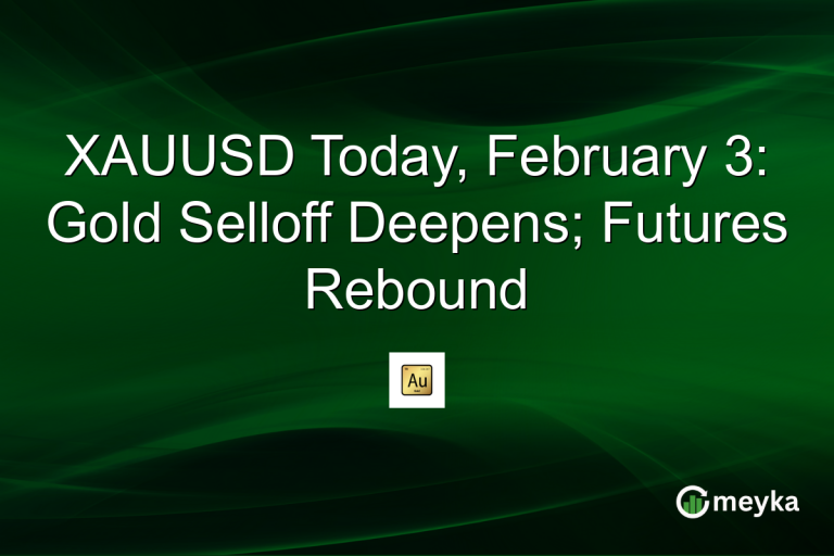 XAUUSD Today, February 3: Gold Selloff Deepens; Futures Rebound