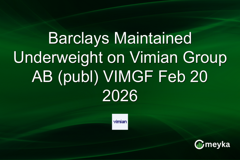 Barclays Maintained Underweight on Vimian Group AB (publ) VIMGF Feb 20 2026