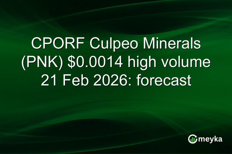 CPORF Culpeo Minerals (PNK) $0.0014 high volume 21 Feb 2026: forecast